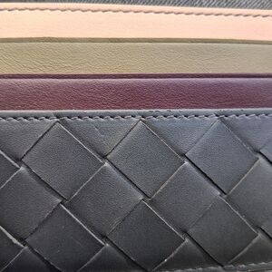 ​RARE Bottega Veneta Multi-Color Intrecciato Card Holder - Daniel Lee Era